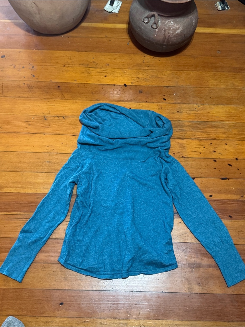 Tommy Bahama Teal Cowl Neck Sweater